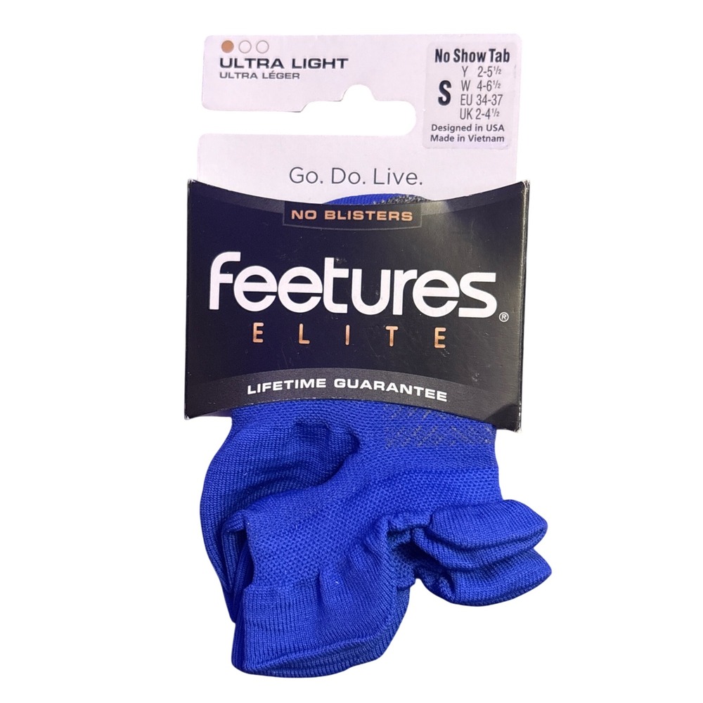 NEW Feetures Elite Ultra Light No Show Tab Running Socks Target Compression 
 S